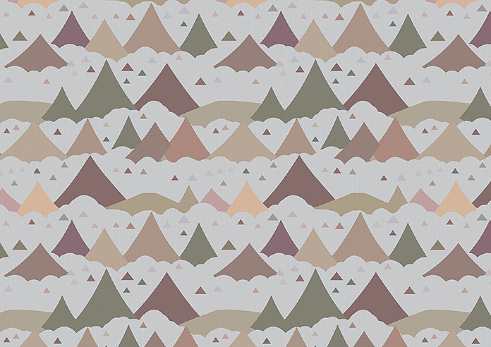 Cloudy Peaks, Rosey Hues - Twist&Fit Roman Blind - Image 7
